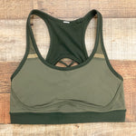 Lululemon Olive Sports Bra- Size ~4 (see notes)