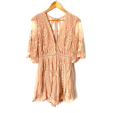 Wishlist Blush Lace Romper- Size S (see notes)