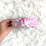 No Brand Pink Pearl Top Knot Headband