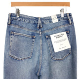Good American Good Curve Straight Raw Hem Jeans NWT- Size 14/32 (Inseam 25.5”)