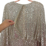 Eliza J Sequin Balloon Sleeve Dress- Size 14 (sold out online)