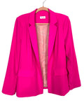 Pink Lily Hot Pink Shoulder Padded Blazer- Size M