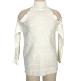 Majorelle White Mock Neck Cold Shoulder Sweater- Size XS (sold out online)