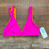 L*Space REVERSIBLE Magenta/Orange One Wave Swimsuit Top NWT- Size M (We have matching bottom, sold out online)