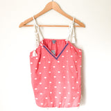 Aerie Red Tank with Fringe Bottom Detail and  Adjustable Tie Sleeve NWT - Size XS