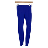 Lululemon SW20 Royal Blue with Side Pockets Full Length Leggings- Size 4 ( Inseam 27.5")