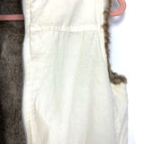 No Brand Reversible Faux Fur/Suede Zip Up Vest- Size ~M (see notes)
