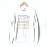 Gildan White “Coffee” Pullover- Size S