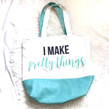 No Brand Flamingo "I Make Pretty Things" Tote Bag