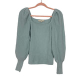 LOFT Light Blue Square Neck Sweater- Size S