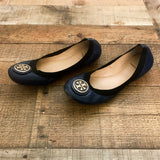 Tory Burch Navy Blue Flats- Size 10 (See Notes)