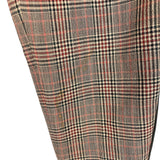 3.1 Phillip Lim Brown 100% Wool Check Plaid with Side Adjustable Belt Pleated Dress Pants- Size 0 (Inseam 25.5", see notes)
