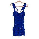 Buddy Love Blue Star Print Lace Up Back Dress NWT- Size XS (sold out online)