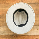 No Brand Grey Wool Blend Belted Hat