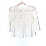 Free People Ivory Lace Blouse- Size M (fits like a small)