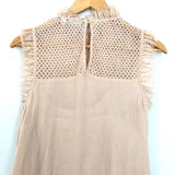Hinge Blush Crochet Lace Tank Dress- Size XS