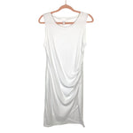 Leith White Side Ruched Tank Dress- Size M