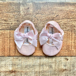 Wendy Bellissimo Pink Ballet Baby Shoes- Size 1 (~0-3M, see notes)