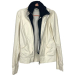 Lululemon Cream Hooded Jacket with Removable Black Fleece Lining Vest- Size ~6 (see notes)