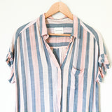 American Eagle Striped Button Up- Size XS