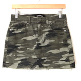 Express Camo Distressed Hem Skirt NWT- Size 0