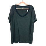 American Eagle Grey V-Neck T-Shirt NWT- Size XL