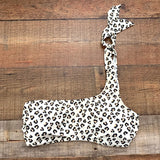 Abercrombie & Fitch Cream Animal Print One Shoulder Bralette Swimsuit Top NWT- Size M (We have matching bottom)