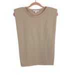 Karlie Sand Shoulder Padded Tank Top- Size S (sold out online)