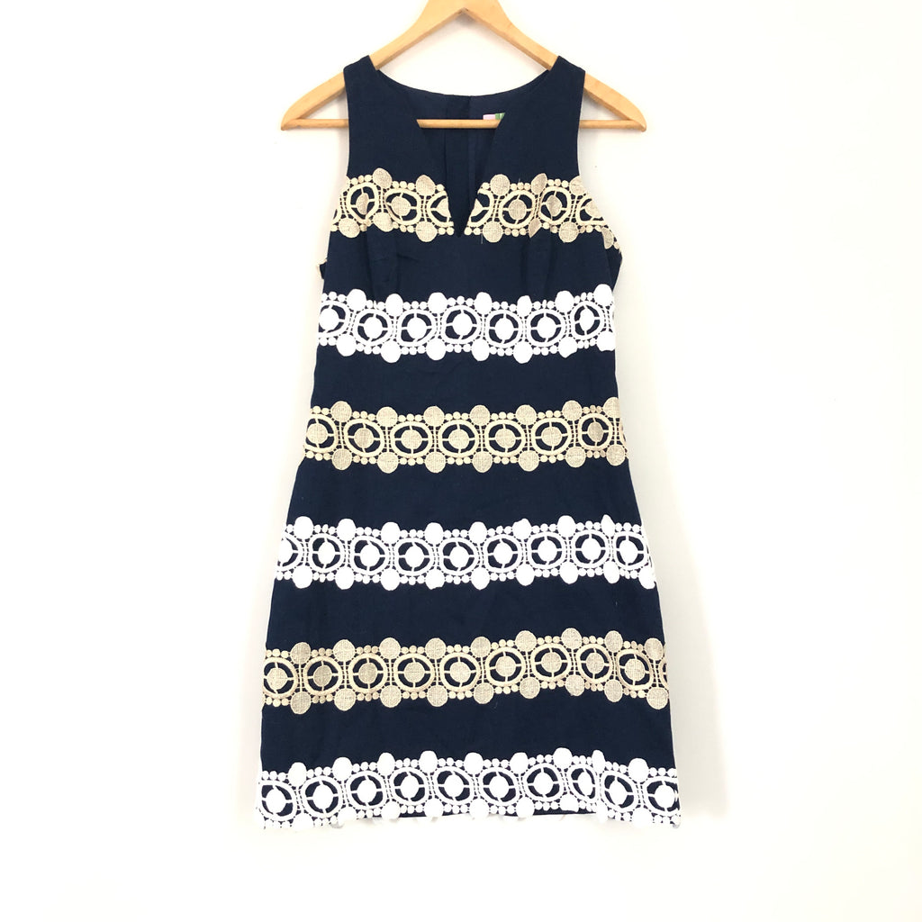 Lilly Pulitzer Navy Augusta Lace Dress- Size 2  The Saved Collection
