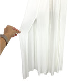Forever21 White Twisted Front Tie Back Dress with Front Slits- Size S