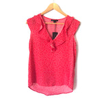 Gibson Red Polka Dot Ruffle Blouse NWT- Size PXS (we have matching skirt)