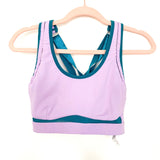 Fabletics Purple and Teal Strappy Back Sports Bra- Size M (sold out online)