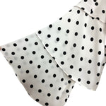 Vici White with Black Polka Dots Off the Shoulder Ruffle Top- Size XL (see notes)