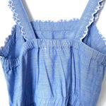 LOFT Beach Chambray Front Pockets Belted Romper- Size XS (see notes)