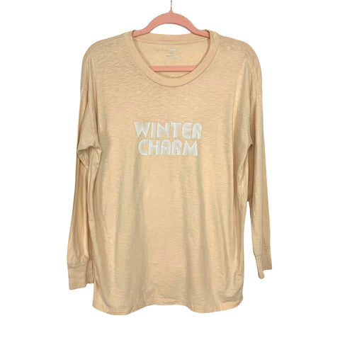 Aerie Winter Charm Long Sleeve Top- Size XS
