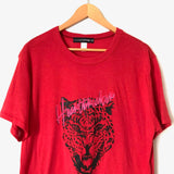 Lulusimonstudio Red Heartbreaker Graphic Tee- Size M