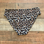 Pink Lily Animal Print Swim Bottoms- Size S