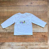 Mermaids and Marlins White Smocked Nativity Long Sleeve Top- Size 3 (see notes)