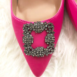 EKS Pink Satin Broach Pumps (Brand new)- Size 10.5
