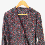 Madewell Floral Wrap Style Top- Size L