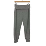 Bellabumbum Maternity Fold Over Grey Joggers- Size S/M (Inseam 26.5”)