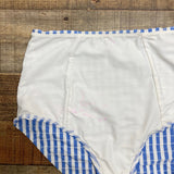 Show Me Your Mumu Mermaid Blue and White Bikini Bottoms- Size S (see notes, we have matching top)