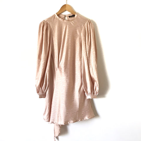 On Twelth Pink Long Sleeve Dress- Size S