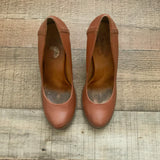 Kork-Ease Cognac Heel- Size 7