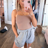 Superdown Grey Drawstring Sweat Shorts- Size S (sold out online)