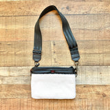 Royln Luxe Black Leather Faux Fur Handbag