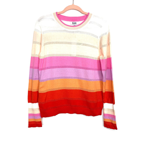 525 Colorblock Open Knit Sweater NWT- Size S