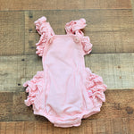 Ruffle Butts Pink Corduroy Romper- Size 0-3M