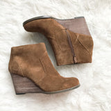 Sole Society Brown Side Zipper Booties - Size 7