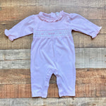 Kissy Kissy Pink Smocked Outfit- Size 3-6M